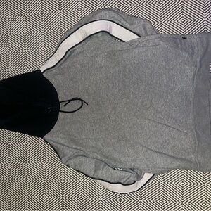 Gray and Black Nike Hoodie